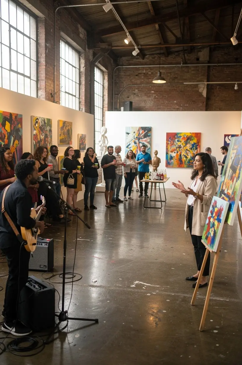 Small concert fostering community connections and engagement